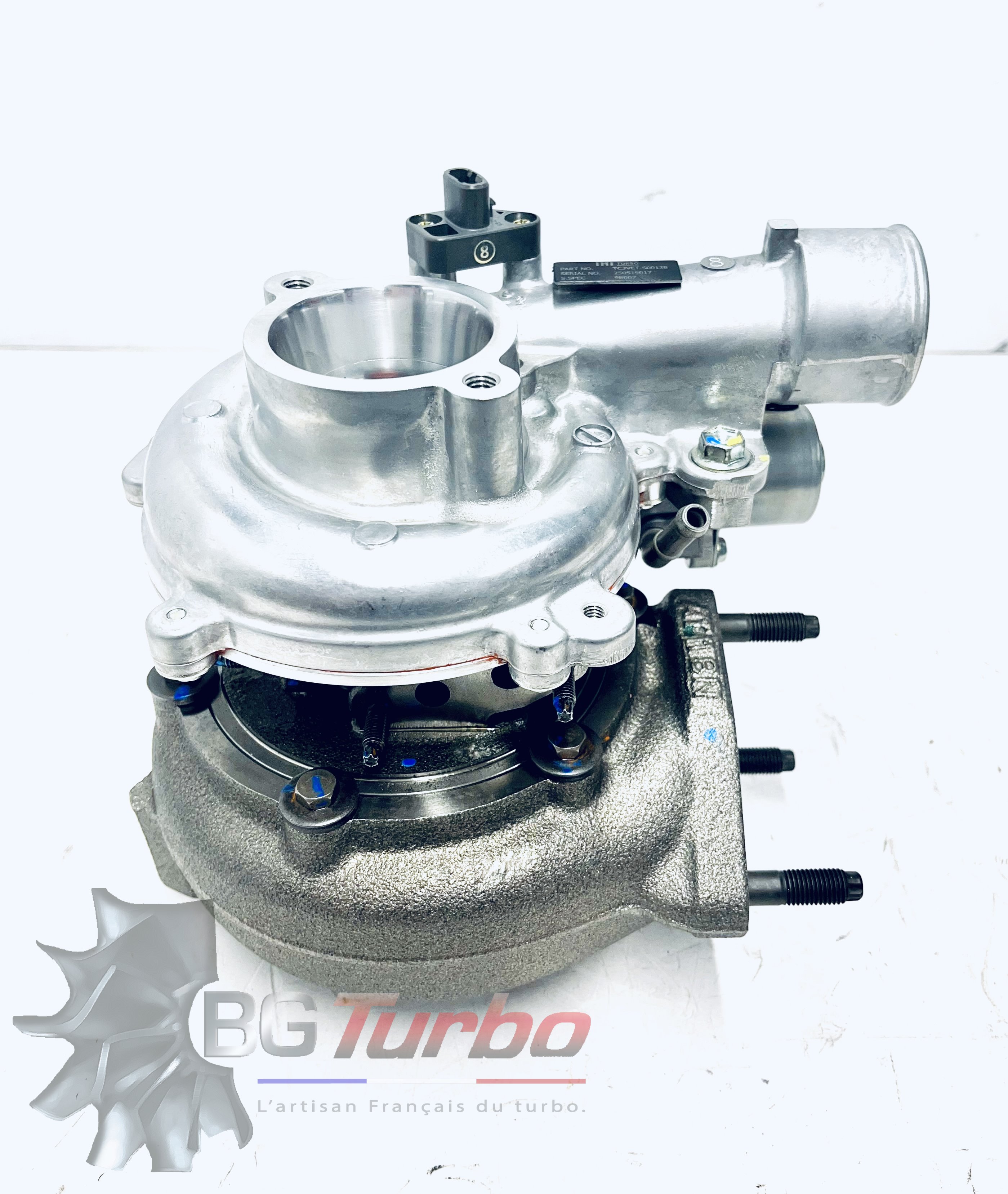 TURBO - HYBRIDE - NEUF OE PRÉPARÉ EN FRANCE - STAGE2 - CT - 6+6 pales - MFS PERFORMANCE 1012Diamètre admission - Ind : 42,87 mm / Exd : 62 mm / Angle : 30°
