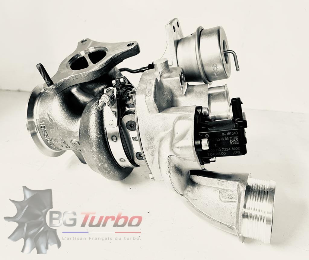 TURBO - HYBRIDE - &nbsp;NEUF OE PRÉPARÉ EN FRANCE &nbsp;- STAGE2 - 0 - 6+6 pales - MFS PERFORMANCE B3A9Diamètre admission - Ind : 53,9 mm / Exd : 67 mm / Angle : 19.6°
