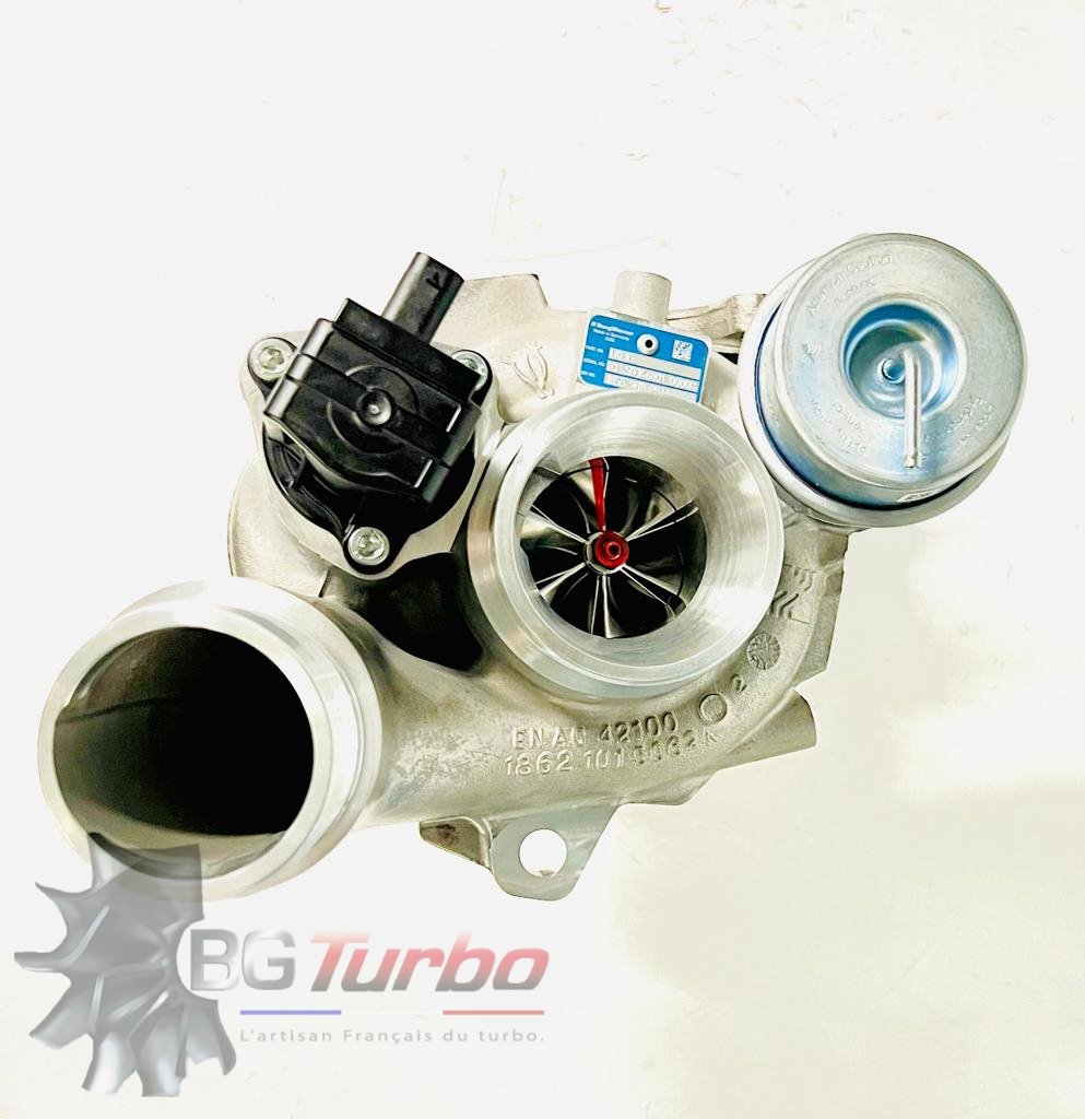 TURBO - HYBRIDE - &nbsp;NEUF OE PRÉPARÉ EN FRANCE &nbsp;- STAGE2 - 0 - 6+6 pales - MFS PERFORMANCE B3A9Diamètre admission - Ind : 53,9 mm / Exd : 67 mm / Angle : 19.6°
