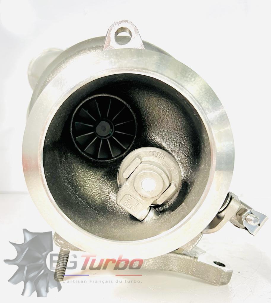 TURBO - HYBRIDE - &nbsp;NEUF OE PRÉPARÉ EN FRANCE &nbsp;- STAGE2 - 0 - 6+6 pales - MFS PERFORMANCE B3A9Diamètre admission - Ind : 53,9 mm / Exd : 67 mm / Angle : 19.6°
