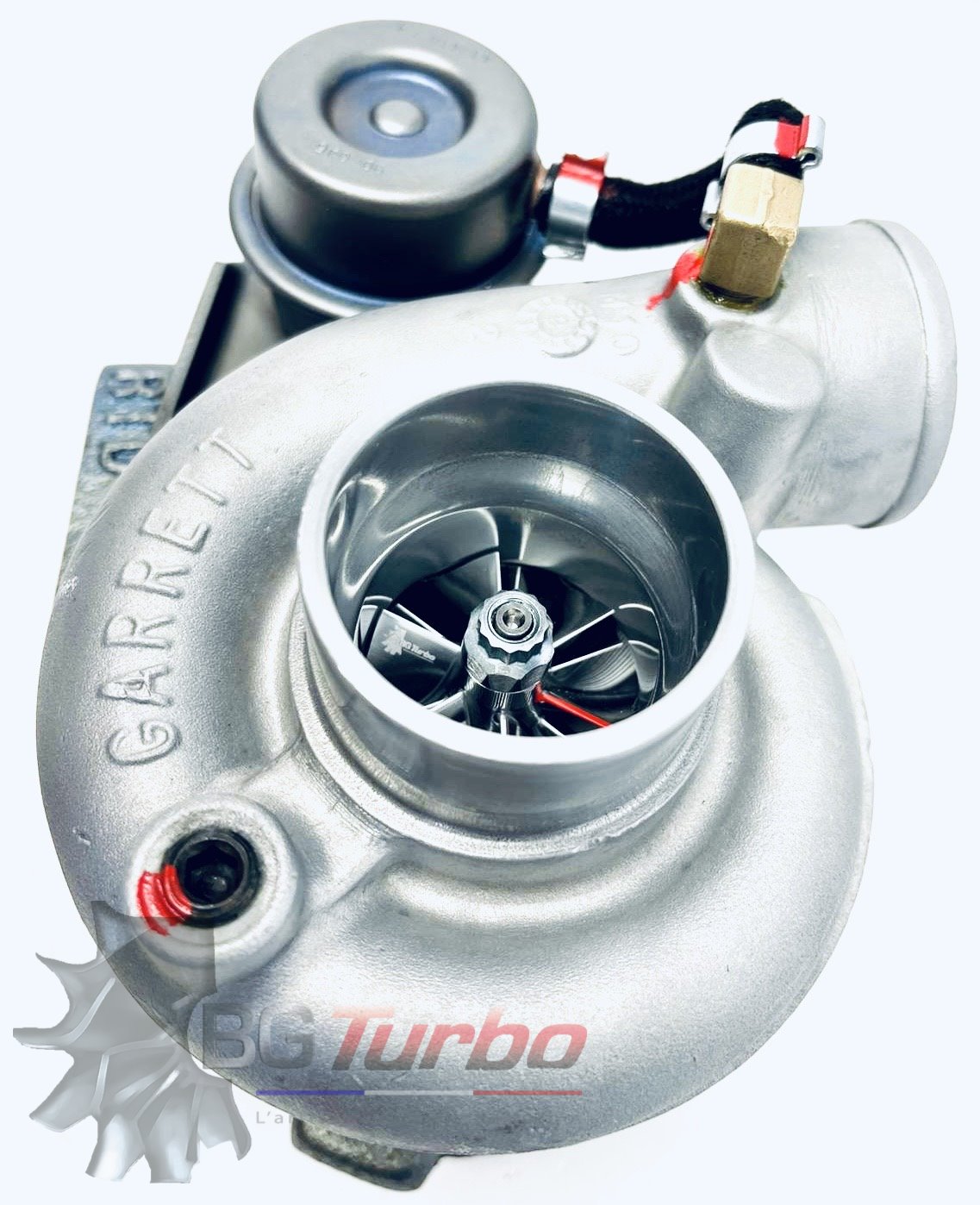Turbo TURBO - HYBRIDE -  E/S PRÉPARÉ EN FRANCE  - STAGE1 - GT17/20 - 6+6 pales - MFS PERFORMANCE 2015 - AIR
Diamètre admission - Ind : 38,62 mm / Exd : 52,19 mm / Angle : 30°
VERIFIER ARRIVEE D'HUILE ET ADAPTEUR (JIC)
