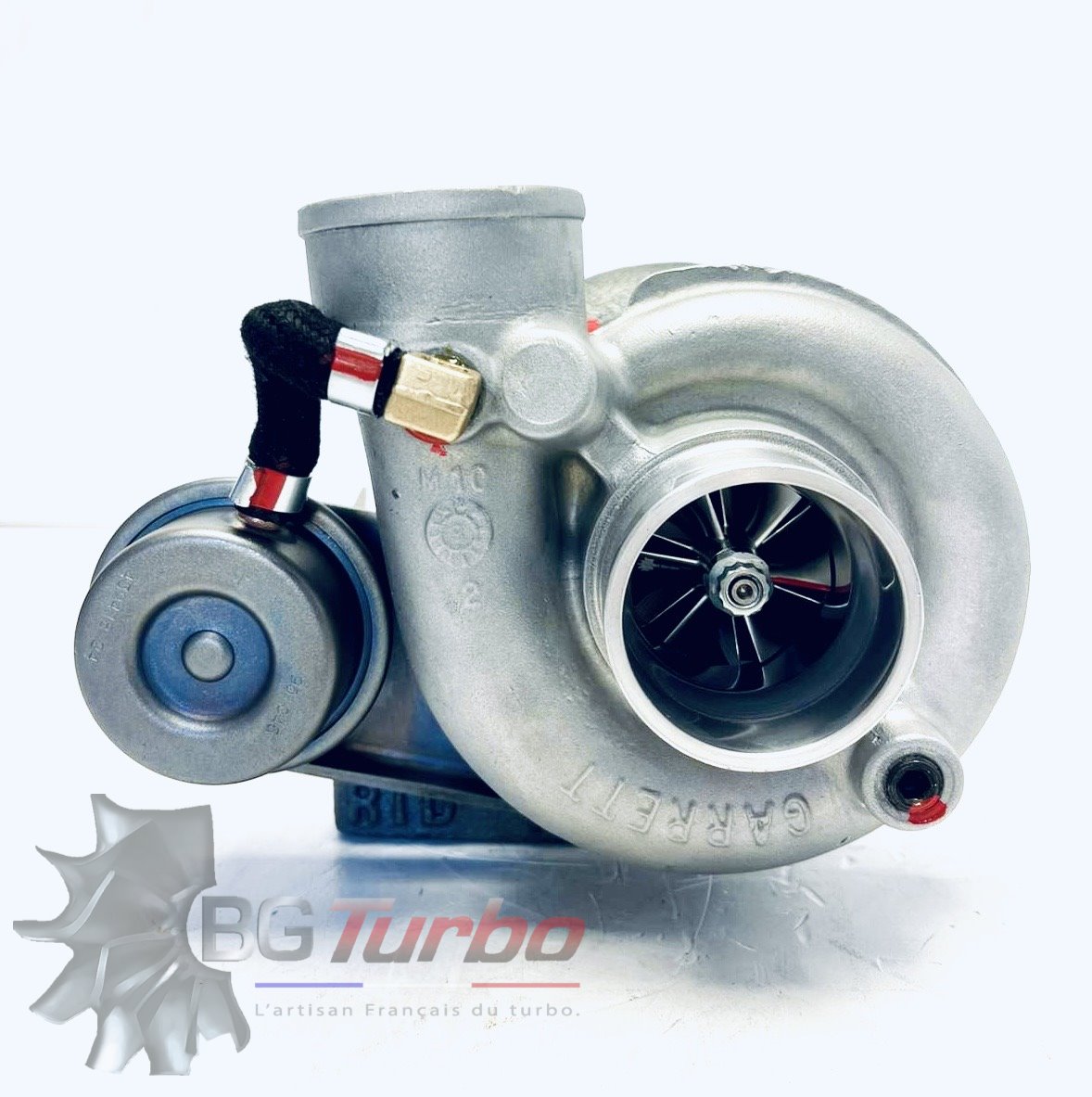 TURBO - HYBRIDE -  E/S PRÉPARÉ EN FRANCE  - STAGE2 - GT17/22 - 6+6 pales - MFS PERFORMANCE 2215 - AIR
Diamètre admission - Ind : 41,52 mm / Exd : 56,02 mm / Angle : 30°
