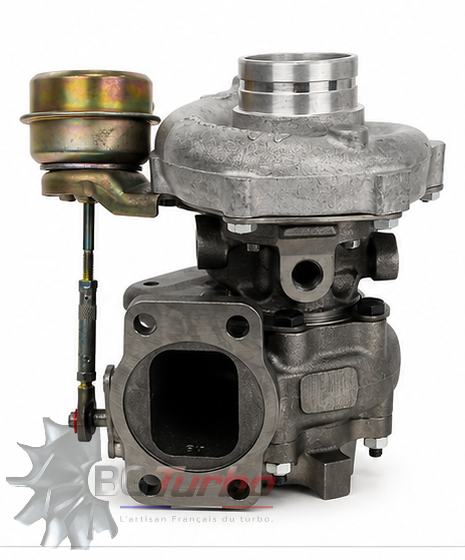 TURBO - HYBRIDE - E/S PRÉPARÉ EN FRANCE - STAGE3 - TB0370 - 6+6 pales - MFS PERFORMANCE 3104Diamètre admission - Ind : 46,41 mm / Exd : 60,25 mm / Angle : 0°
