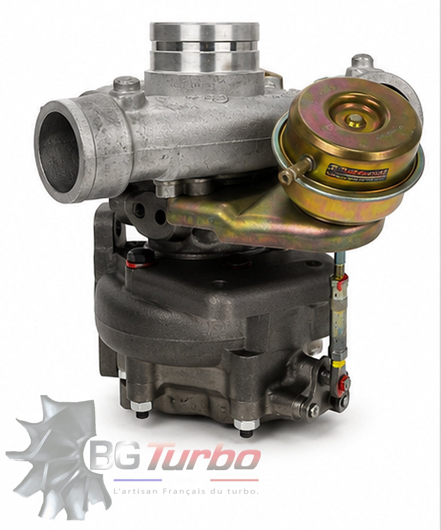 TURBO - HYBRIDE - E/S PRÉPARÉ EN FRANCE - STAGE3 - TB0370 - 6+6 pales - MFS PERFORMANCE 3104Diamètre admission - Ind : 46,41 mm / Exd : 60,25 mm / Angle : 0°
