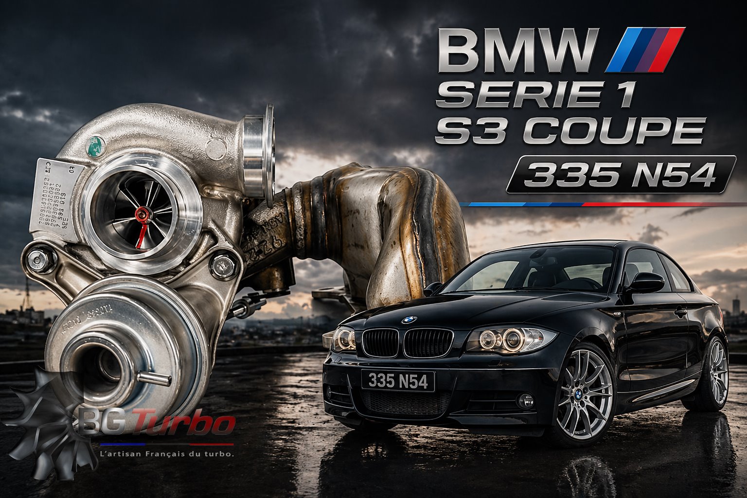 Turbo TURBO - HYBRIDE - &nbsp;NEUF OE PRÉPARÉ EN FRANCE &nbsp;- STAGE1 - TD03L4-10TK3-4.9 - 6+6 pales - MFS PERFORMANCE D207Diamètre admission - Ind : 35,57 mm / Exd : 46 mm / Angle : 30°
