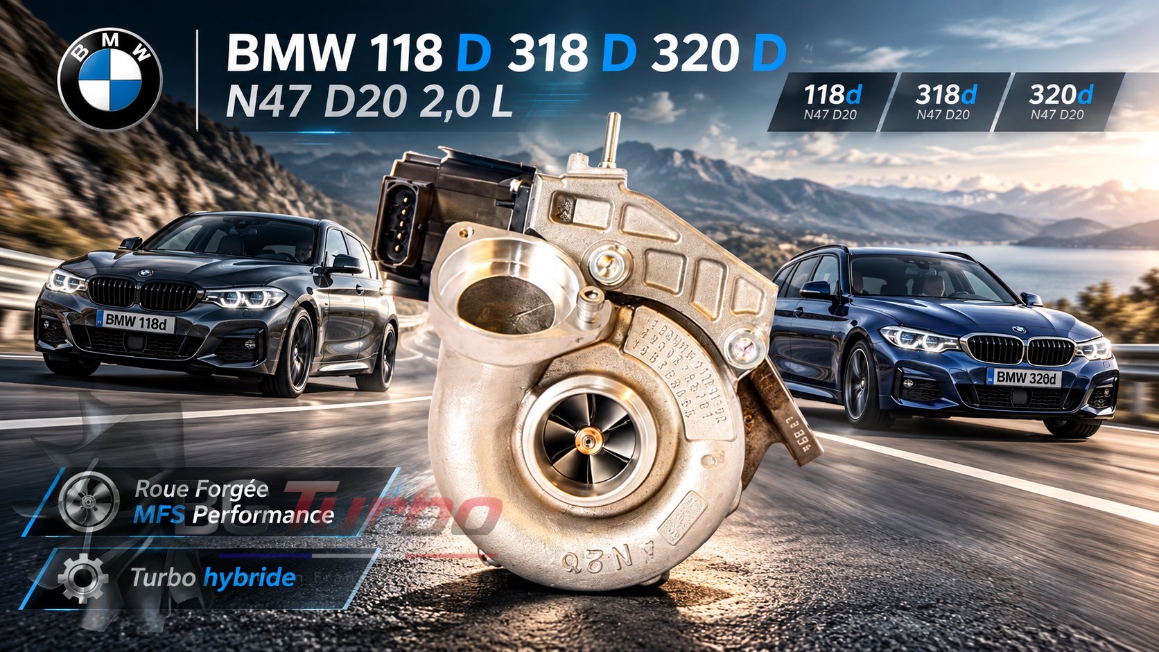 TURBO - HYBRIDE - &nbsp;NEUF OE PRÉPARÉ EN FRANCE &nbsp;- STAGE1 - TFO35HL9-11TK3/VG - 6+6 pales - MFS PERFORMANCE D484
Diamètre admission - Ind : 36,8 mm / Exd : 49 mm / Angle : 30°
