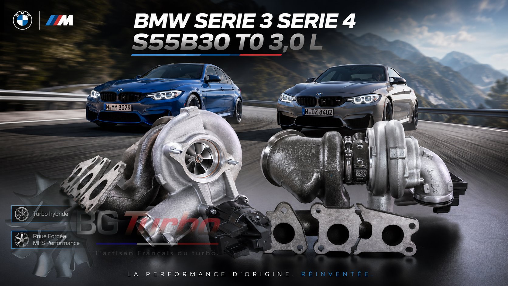 Turbo TURBO - HYBRIDE - &nbsp;NEUF OE PRÉPARÉ EN FRANCE &nbsp;- STAGE1 - 0 - 6+6 pales - MFS PERFORMANCE D4H9
Diamètre admission - Ind : 40,05 mm / Exd : 51 mm / Angle : 30°
