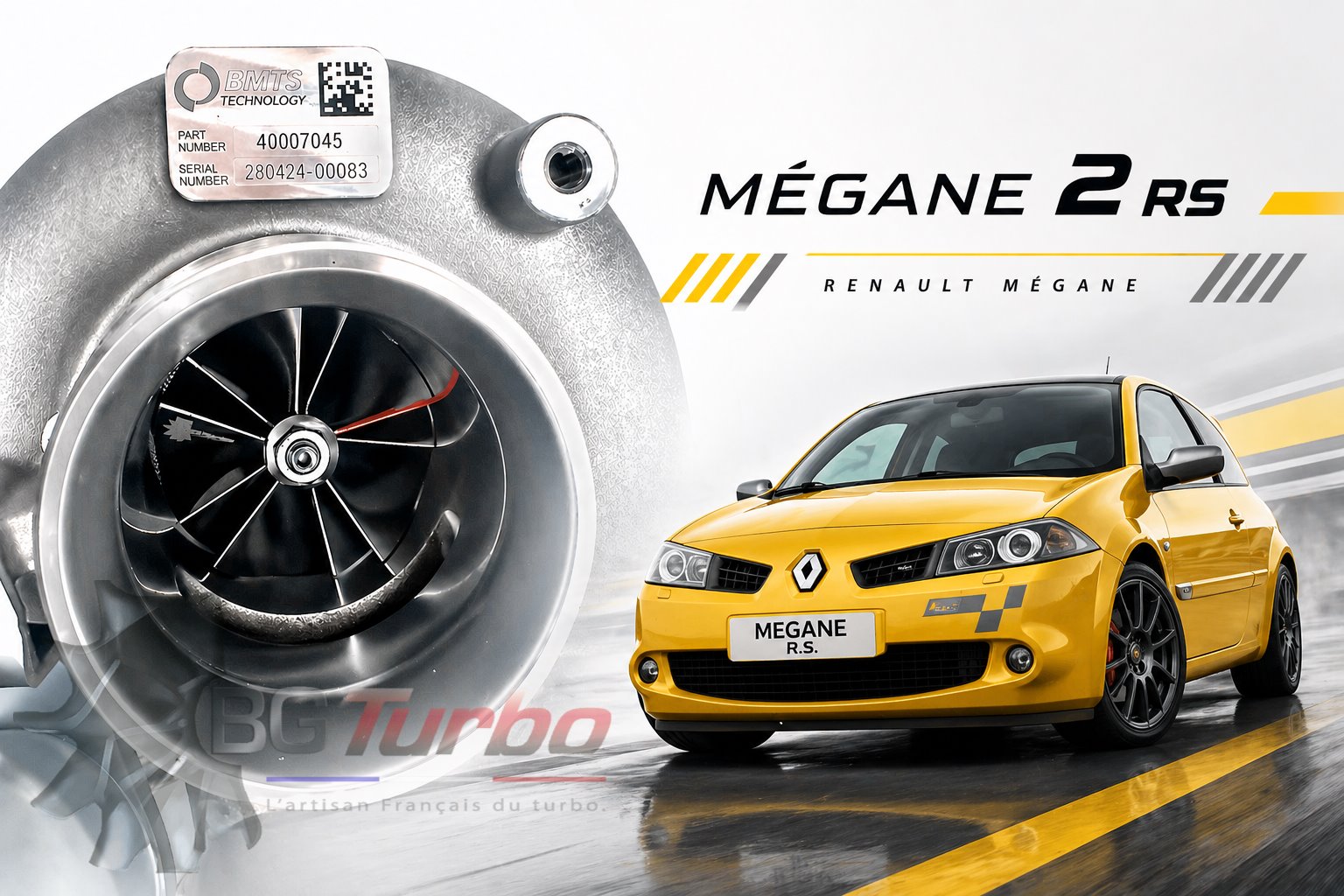 TURBO - HYBRIDE - &nbsp;NEUF ADAPTABLE PRÉPARÉ EN FRANCE &nbsp;- STAGE1 - TD04 - 6+6 pales - MFS PERFORMANCE D435
Diamètre admission - Ind : 39,6 mm / Exd : 51 mm / Angle : 30°
