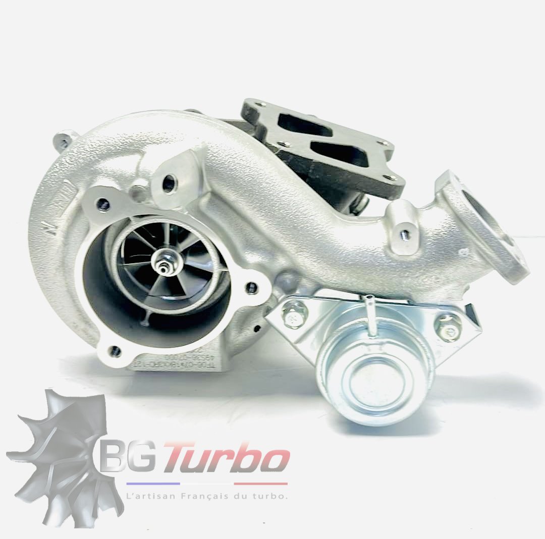 TURBO - HYBRIDE - NEUF OE MITSUBISHI - STAGE4 - TF06R07-18KX3RC/12T - 7+7 pales - Diamètre admission - Ind : 55,1 mm / Exd : 75,0 mm / Turbine 9 pales - Ind : 61,5 mm / Exd : 53,95 mm
+30% de débit compresseur +4% de rendement compresseur / +16% de débit turbine jusqu'à 450cv
