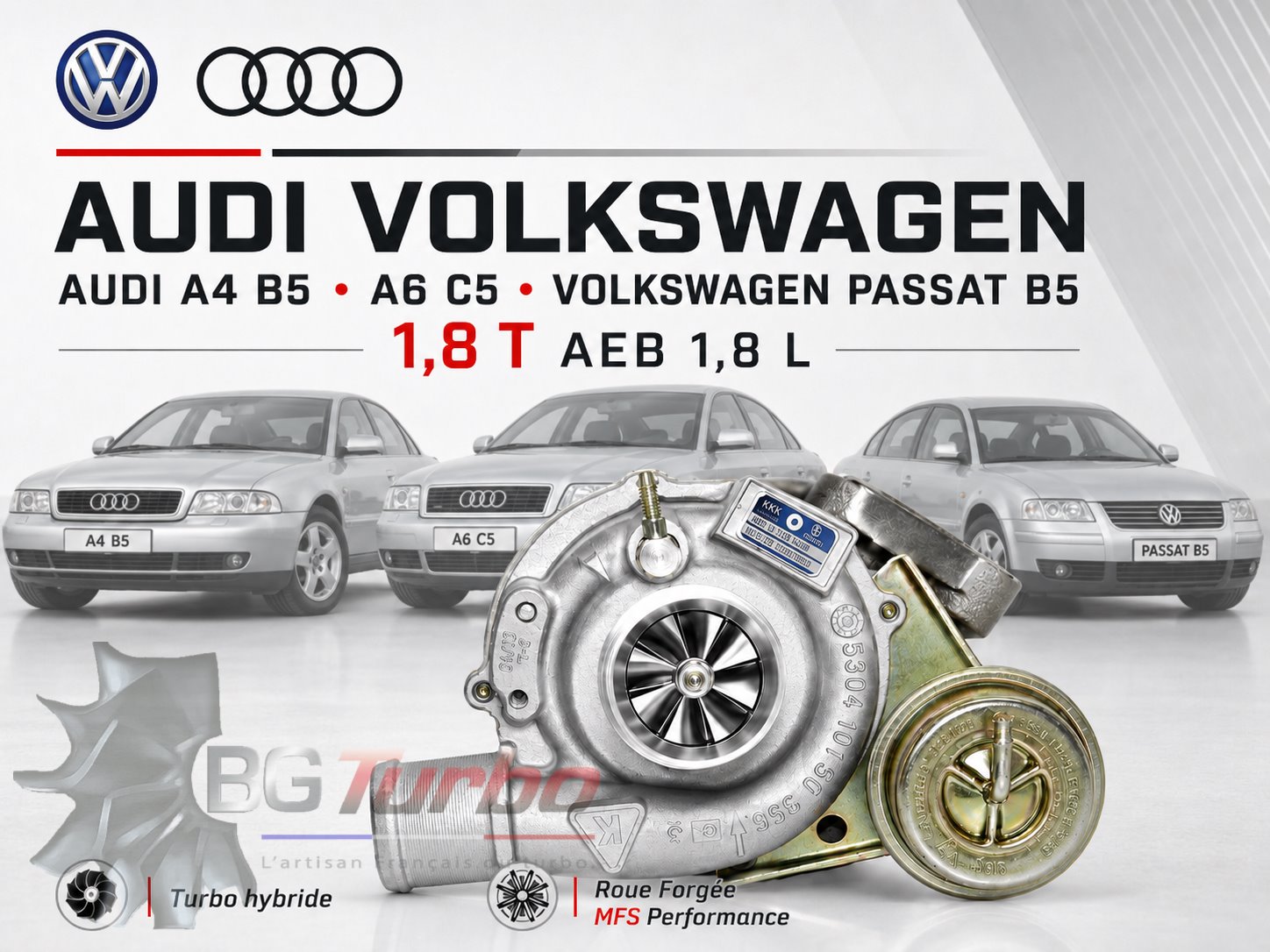 Turbo TURBO - HYBRIDE - &nbsp;NEUF OE PRÉPARÉ EN FRANCE &nbsp;- STAGE1 - K03 - 6+6 pales - MFS PERFORMANCE K352
Diamètre admission - Ind : 36 mm / Exd : 49,97 mm / Angle : 30°
