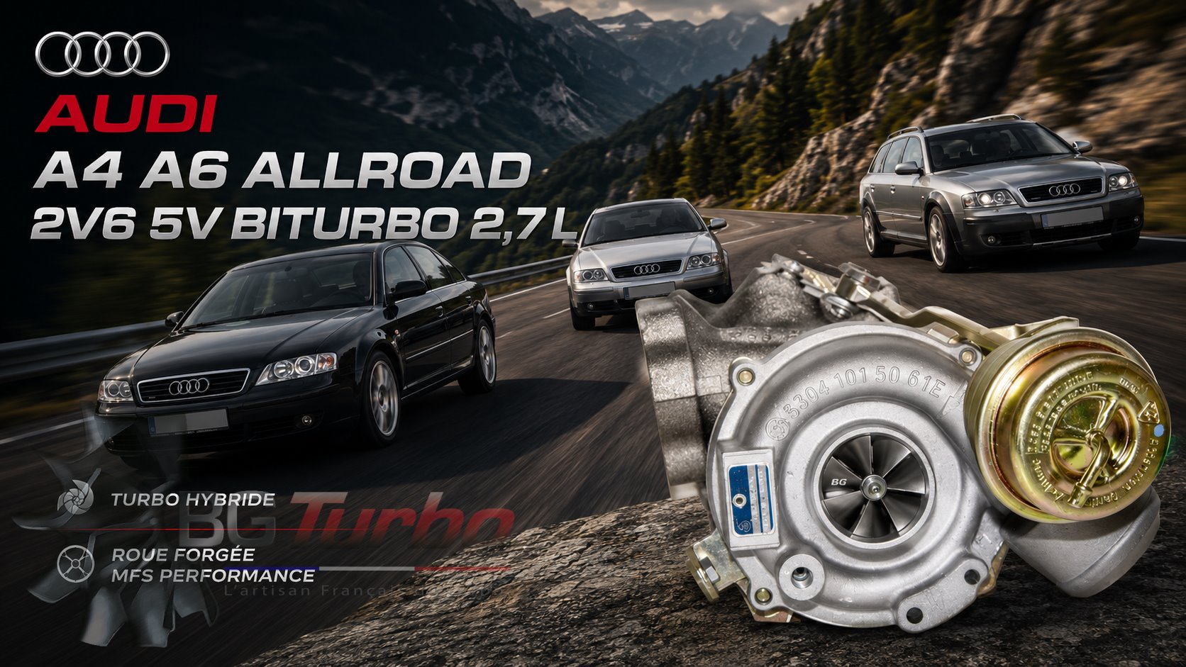 Turbo TURBO - HYBRIDE - &nbsp;NEUF OE PRÉPARÉ EN FRANCE &nbsp;- STAGE1 - 0 - 4+4 pales - MFS PERFORMANCE K347
Diamètre admission - Ind : 31,5 mm / Exd : 45 mm / Angle : 30°
