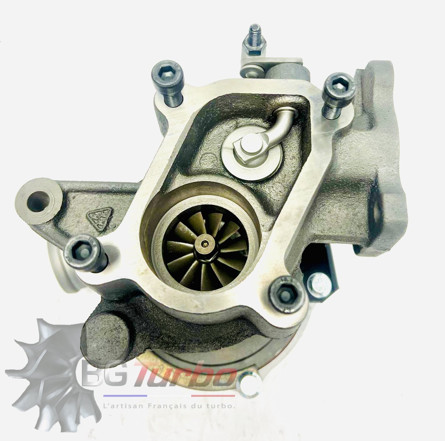 TURBO - HYBRIDE -  NEUF OE PRÉPARÉ EN FRANCE  - STAGE3 - 0 - 6+6 pales - MFS PERFORMANCE K380
Diamètre admission - Ind : 37,84 mm / Exd : 50,96 mm / Angle : 30°
