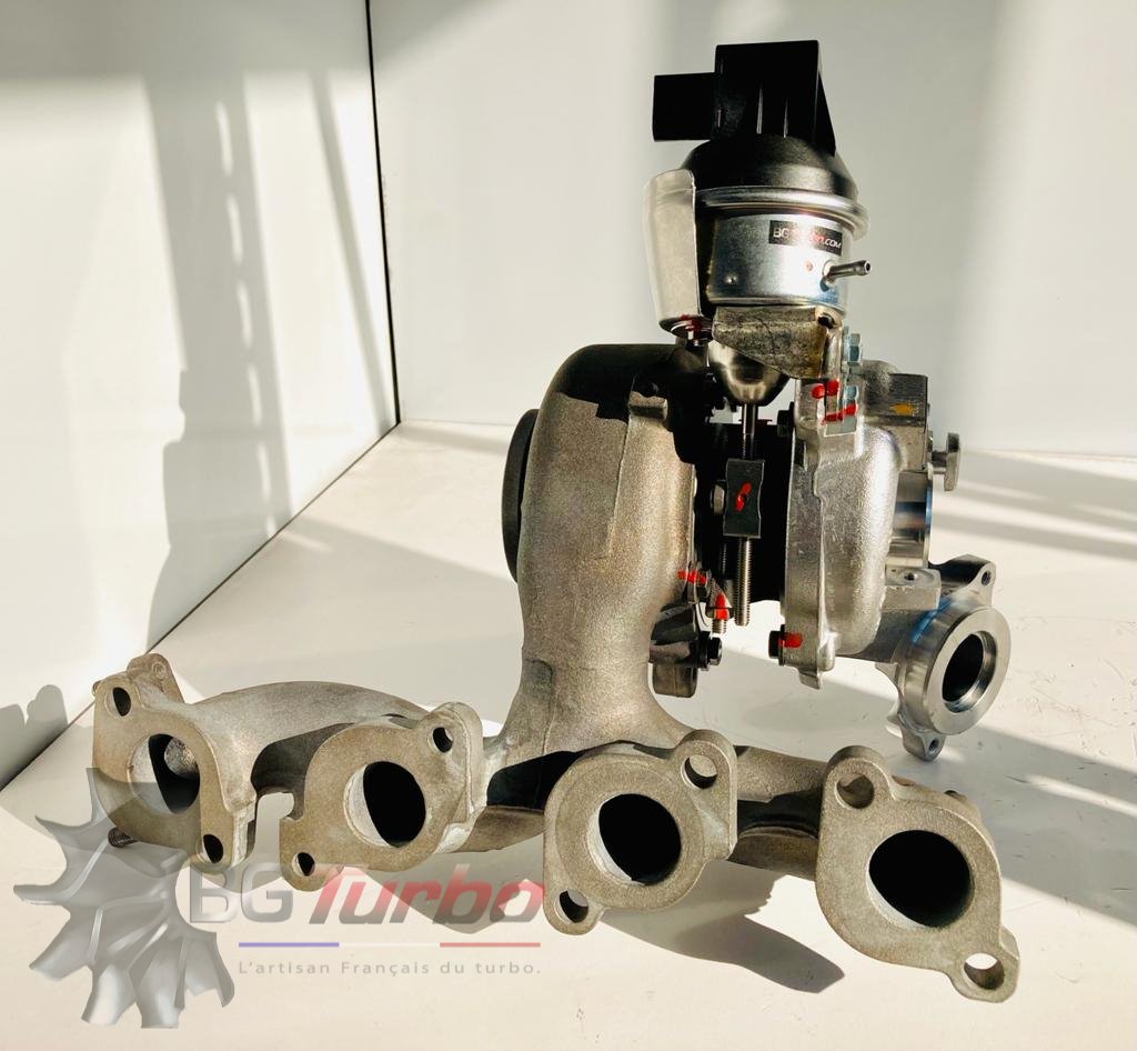 TURBO - HYBRIDE -  NEUF OE PRÉPARÉ EN FRANCE  - STAGE2 - BV43 - 6+6 pales - MFS PERFORMANCE K3B4
Diamètre admission - Ind : 36,96 mm / Exd : 46 mm / Angle : 14.8°
