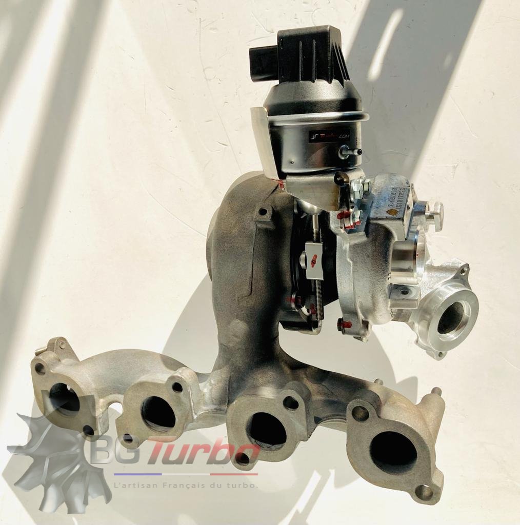 TURBO - HYBRIDE -  NEUF OE PRÉPARÉ EN FRANCE  - STAGE2 - BV43 - 6+6 pales - MFS PERFORMANCE K3B4
Diamètre admission - Ind : 36,96 mm / Exd : 46 mm / Angle : 14.8°
