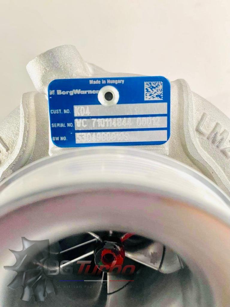 TURBO - HYBRIDE -  NEUF OE PRÉPARÉ EN FRANCE  - STAGE2 - 0 - 6+6 pales - MFS PERFORMANCE K3E5
Diamètre admission - Ind : 43,3 mm / Exd : 56,08 mm / Angle : 30°
