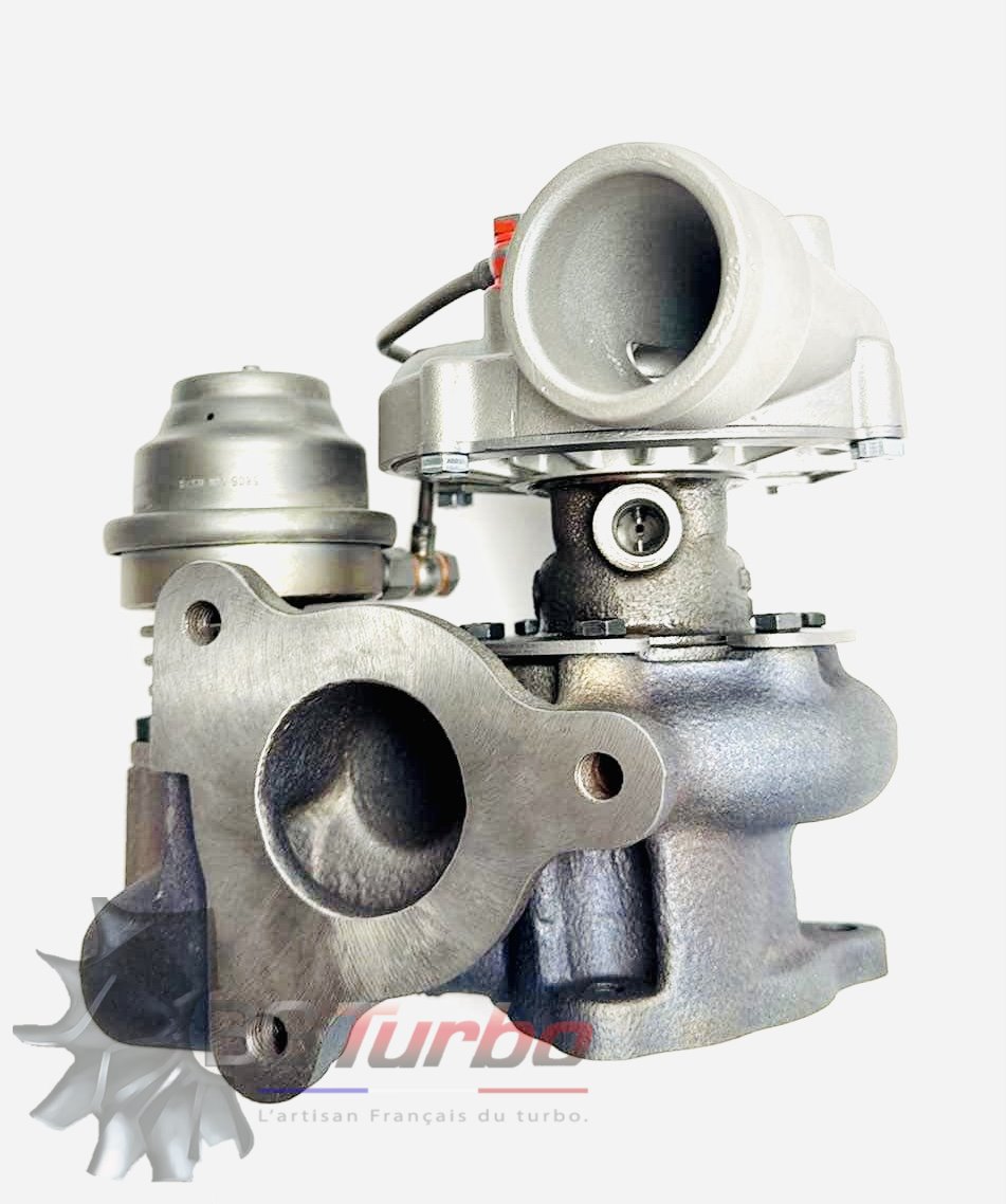 TURBO - HYBRIDE - E/S PRÉPARÉ EN FRANCE - STAGE1 - K16 - 6+6 pales - MFS PERFORMANCE 1605Diamètre admission - Ind : 36,83 mm / Exd : 54,9 mm / Angle : 30°
