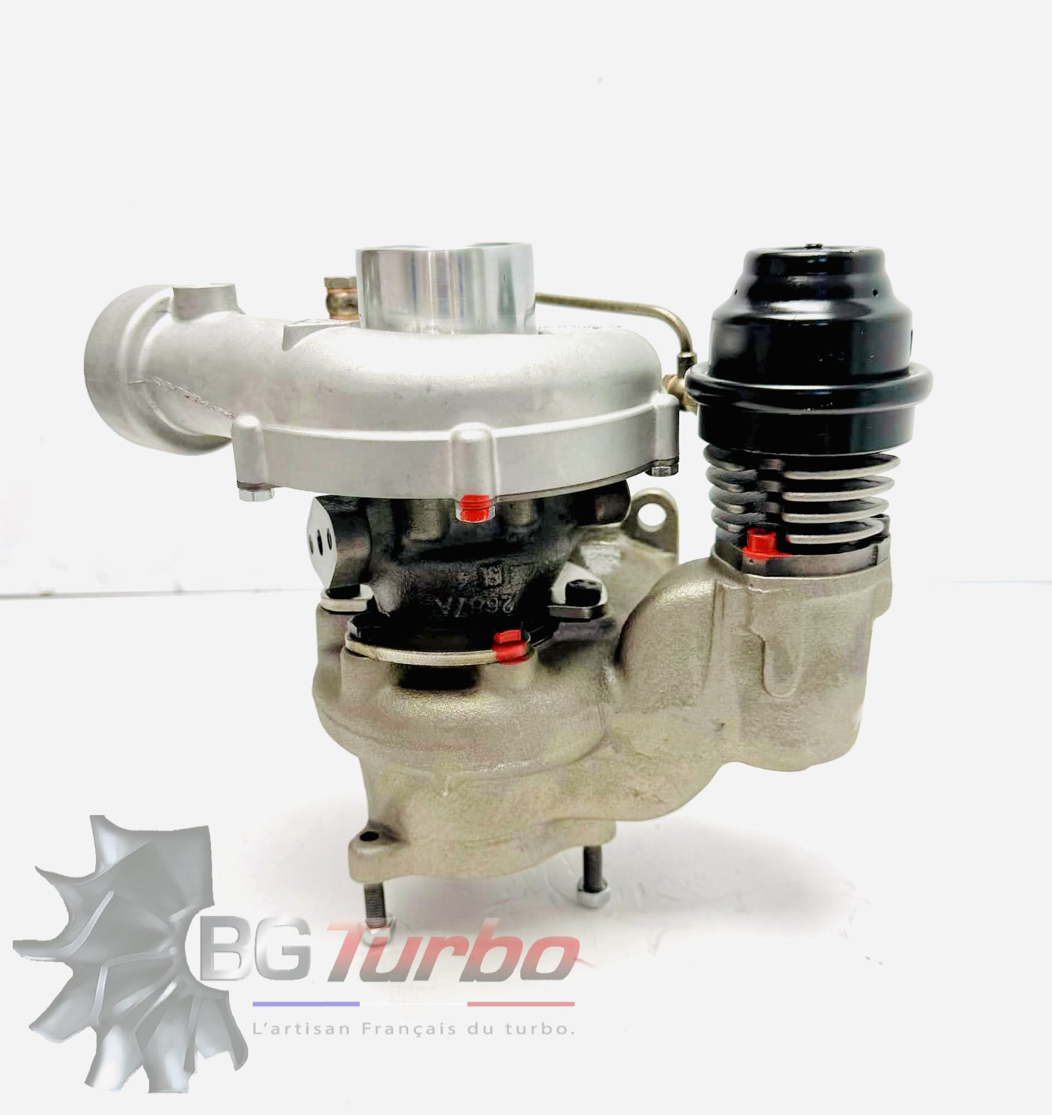 TURBO - HYBRIDE - E/S PRÉPARÉ EN FRANCE - STAGE1 - 6+6 pales - MFS PERFORMANCE 1606Diamètre admission - Ind : 40,5 mm / Exd : 60,5 mm / Angle : 30°
