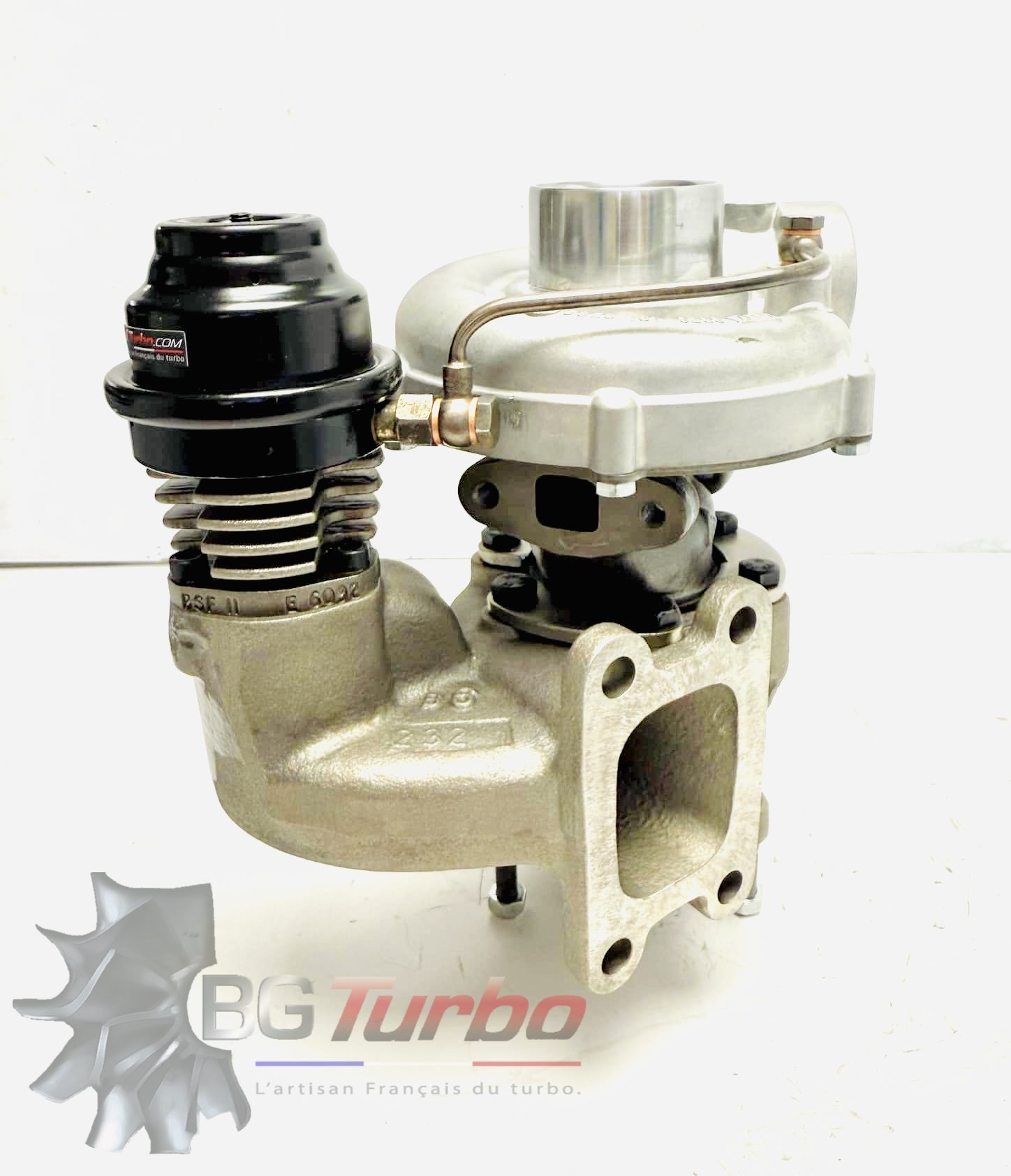 TURBO - HYBRIDE - E/S PRÉPARÉ EN FRANCE - STAGE1 - 6+6 pales - MFS PERFORMANCE 1606Diamètre admission - Ind : 40,5 mm / Exd : 60,5 mm / Angle : 30°
