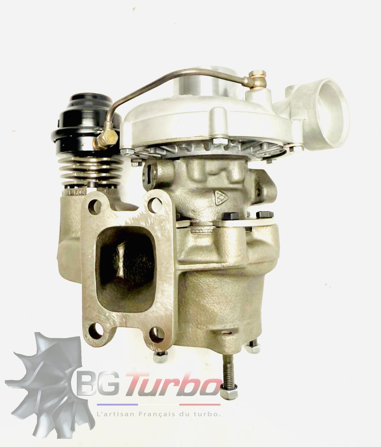 TURBO - HYBRIDE - E/S PRÉPARÉ EN FRANCE - STAGE1 - 6+6 pales - MFS PERFORMANCE 1606Diamètre admission - Ind : 40,5 mm / Exd : 60,5 mm / Angle : 30°
