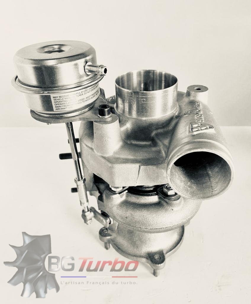 TURBO - HYBRIDE - &nbsp;NEUF OE PRÉPARÉ EN FRANCE &nbsp;- STAGE1 - 0 - 6+6 pales - MFS PERFORMANCE 2402Diamètre admission - Ind : 42,37 mm / Exd : 60,5 mm / Angle : 30°
