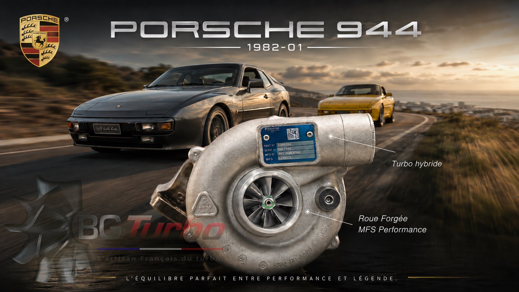 Turbo TURBO YOUNGTIMER - HYBRIDE - &nbsp;NEUF OE PRÉPARÉ EN FRANCE &nbsp;- STAGE1 - 0 - 6+6 pales - MFS PERFORMANCE 2664
Diamètre admission - Ind : 46,2 mm / Exd : 65,94 mm / Angle : 30°
