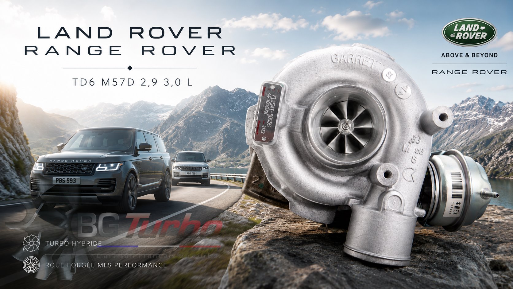 Turbo TURBO - HYBRIDE - NEUF OE PRÉPARÉ EN FRANCE - STAGE1 - GT2256V - 6+6 pales - MFS PERFORMANCE 2209Diamètre admission - Ind : 41,54 mm / Exd : 56,03 mm / Angle : 0°
