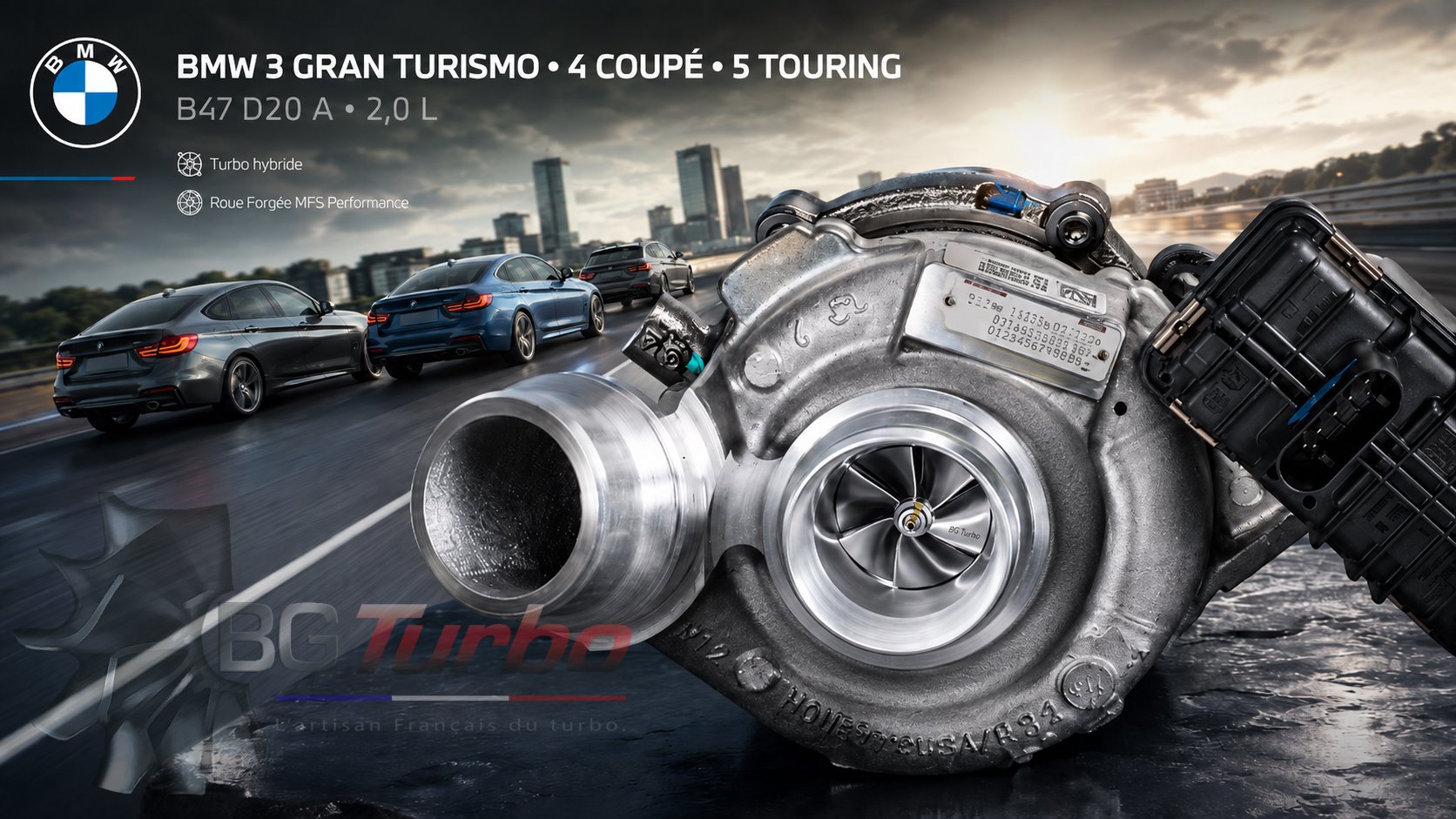 Turbo TURBO - HYBRIDE - NEUF OE PRÉPARÉ EN FRANCE - STAGE1 - GTD1752VRK - 8+0 pales - MFS PERFORMANCE 1761
Diamètre admission - Ind : 36,03 mm / Exd : 52,02 mm / Angle : 30°
