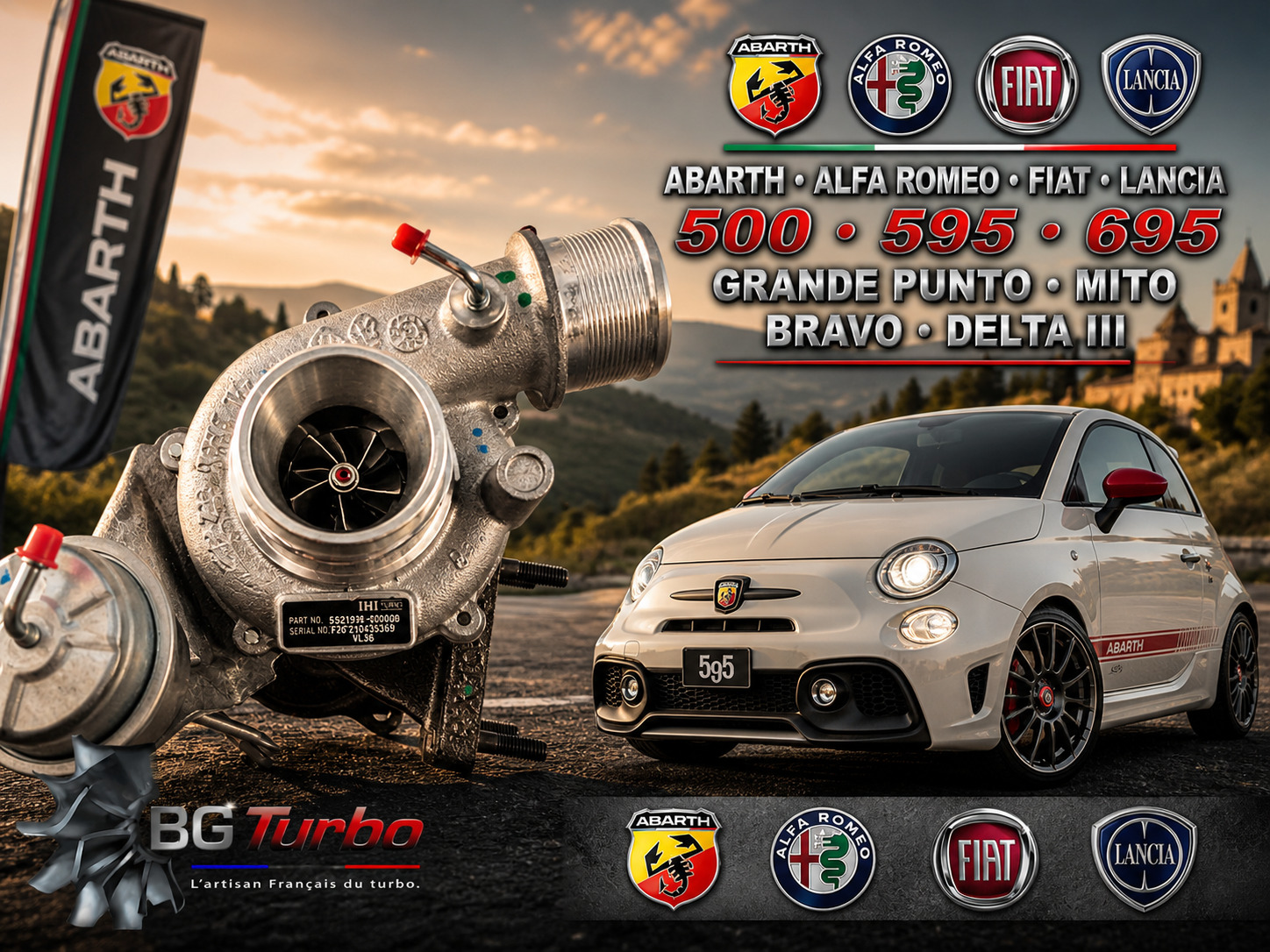 Turbo TURBO - HYBRIDE - &nbsp;NEUF OE PRÉPARÉ EN FRANCE &nbsp;- STAGE1 - 0 - 5+5 pales - MFS PERFORMANCE F355
Diamètre admission - Ind : 31 mm / Exd : 40 mm / Angle : 30°
