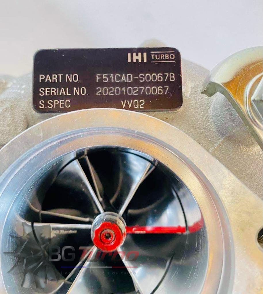 Turbo TURBO - HYBRIDE - &nbsp;NEUF OE PRÉPARÉ EN FRANCE &nbsp;- STAGE1 - 0 - 6+6 pales - MFS PERFORMANCE F5F4
Diamètre admission - Ind : 42,35 mm / Exd : 56 mm / Angle : 30°
