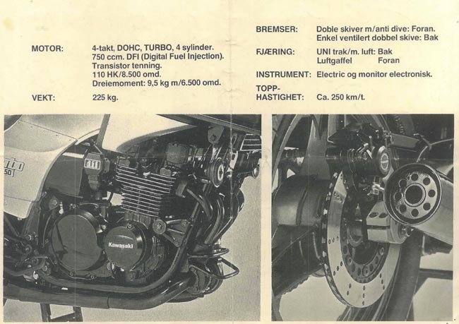 TURBO - E/S PRÉPARÉ EN FRANCE - KAWASAKI GPZ 750 - 41B20 - HT10B - HT10-41B20
